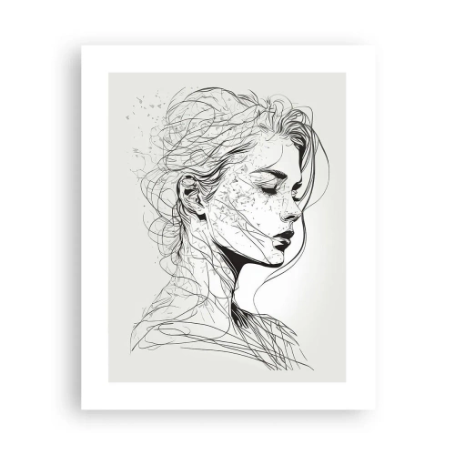 Plagát - Portrét v zamyslení - 40x50 cm