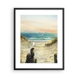 Plagát v čiernom ráme - Bezvetrie a samota - 40x50 cm