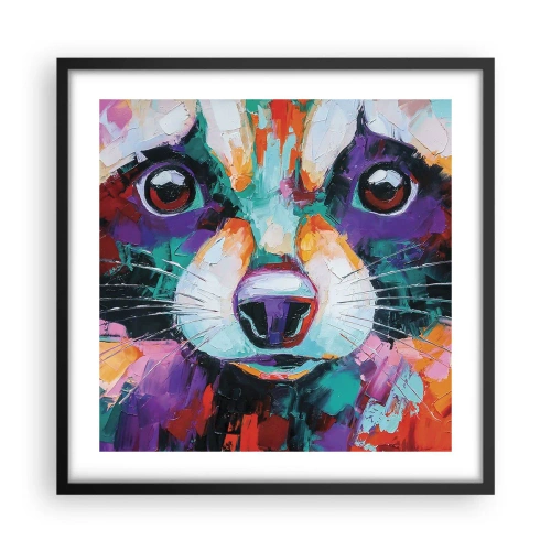 Plagát v čiernom ráme - Iba dobré emócie - 50x50 cm