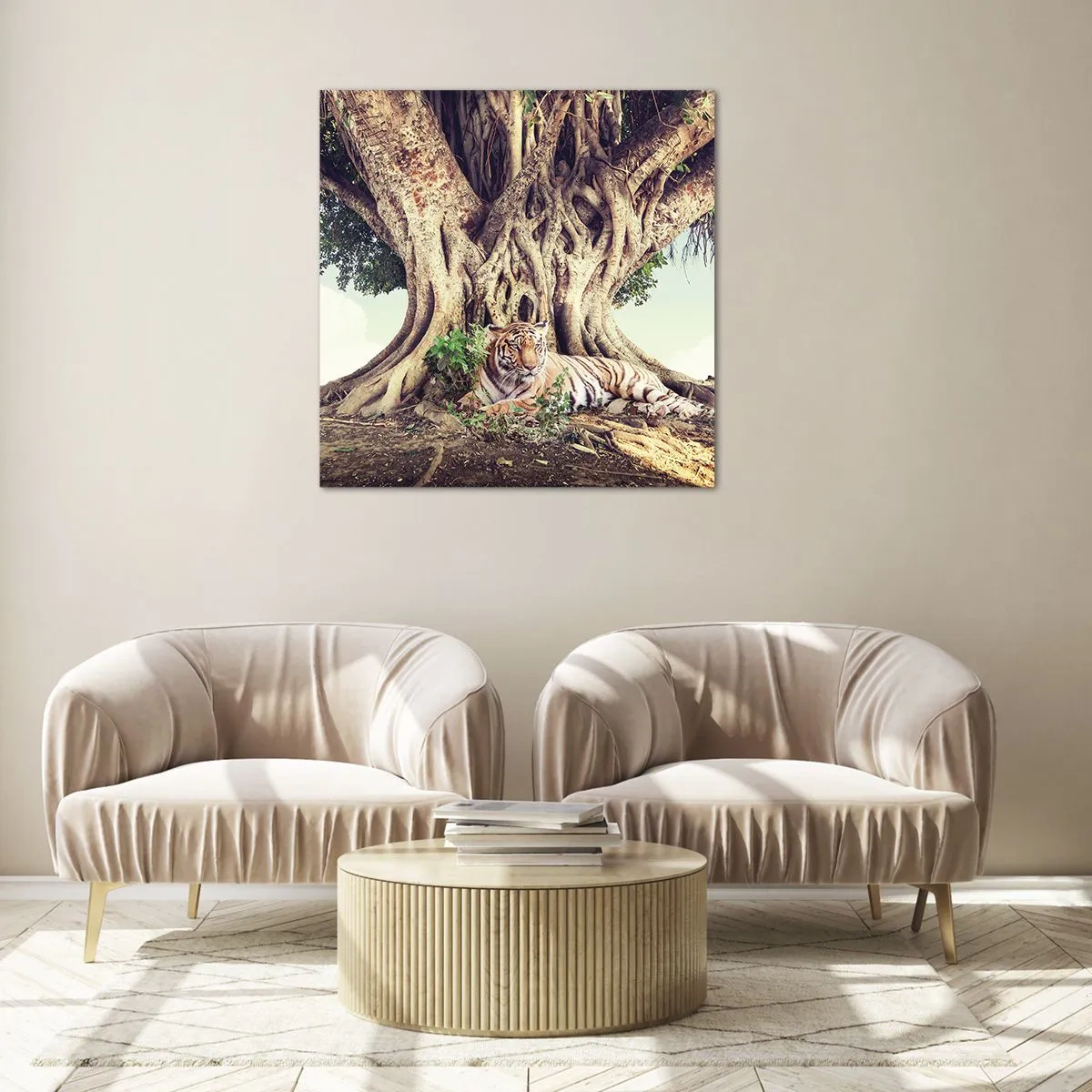 Obraz na skle - Pohľad z knihy Mojžišovej - 70x70 cm