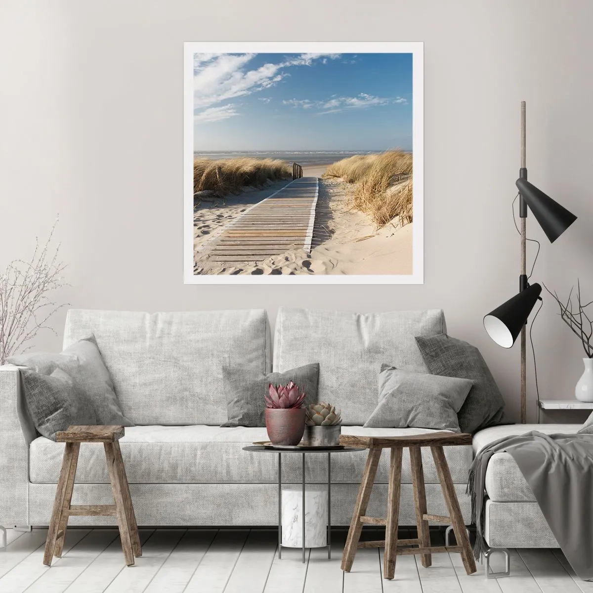 Plagát - Za dunou, v šumení trávy - 50x50 cm