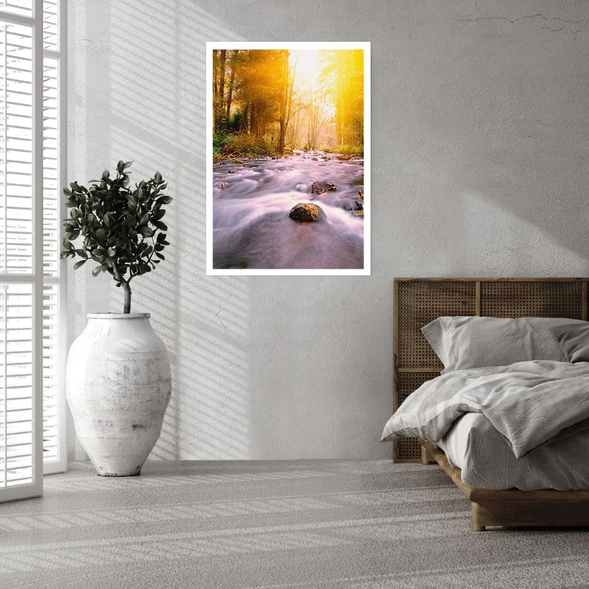 Plagát - Malachit v strieborno-zlatej podobe - 70x100 cm