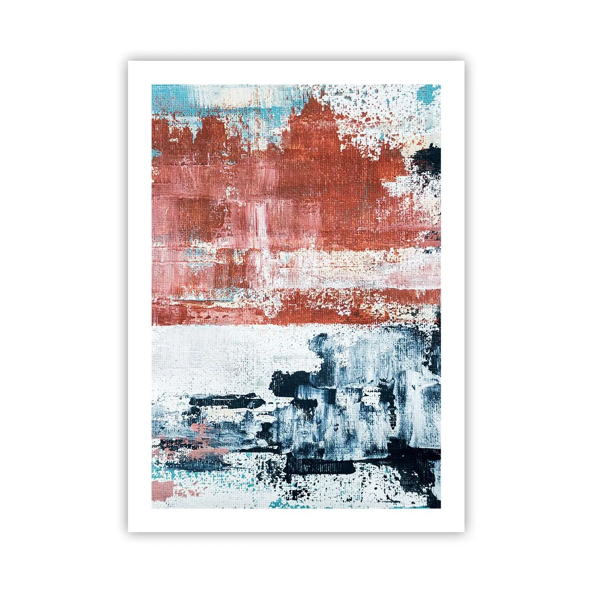 Plagát - Abstraktné pol na pol - 50x70 cm