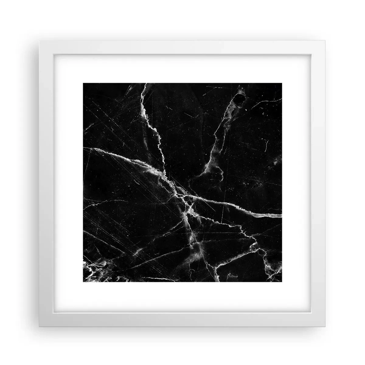 Plagát v bielom ráme - Tajomný život kameňa - 30x30 cm