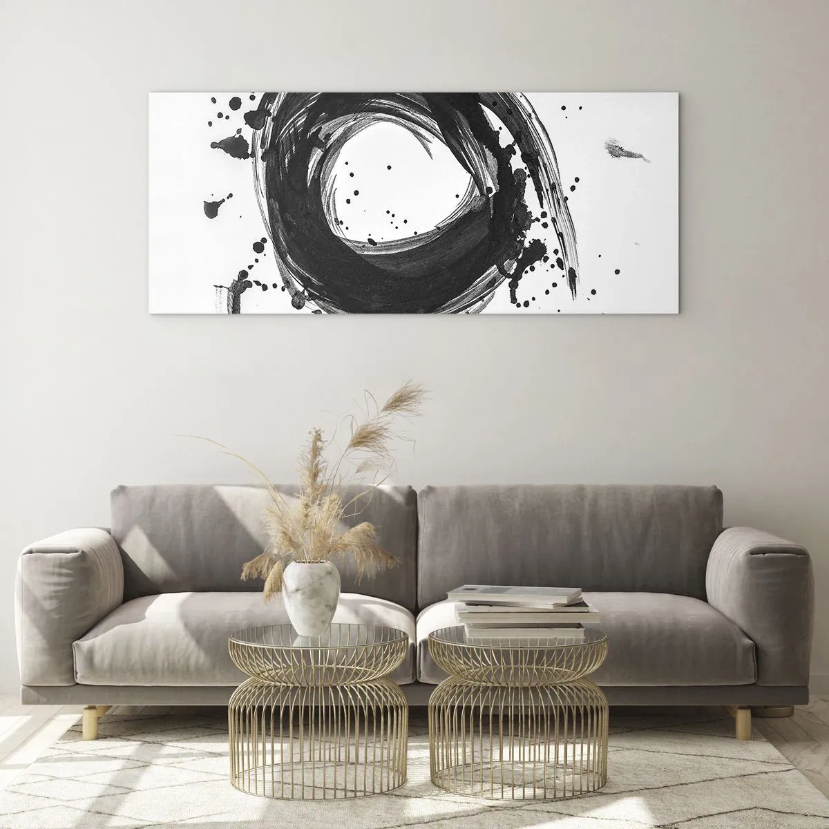 Obraz na skle - Vír tvorenia - 120x50 cm