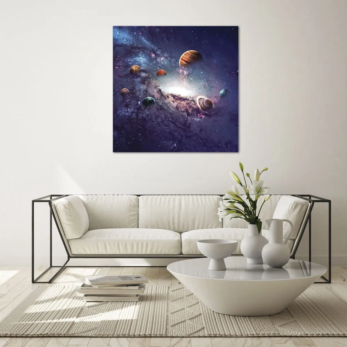 Obraz na skle - Slnko a tanec - 70x70 cm