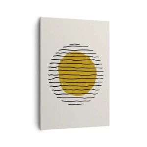 Obraz na plátne - Abstrakcia kmitajúca žiarom - 70x100 cm