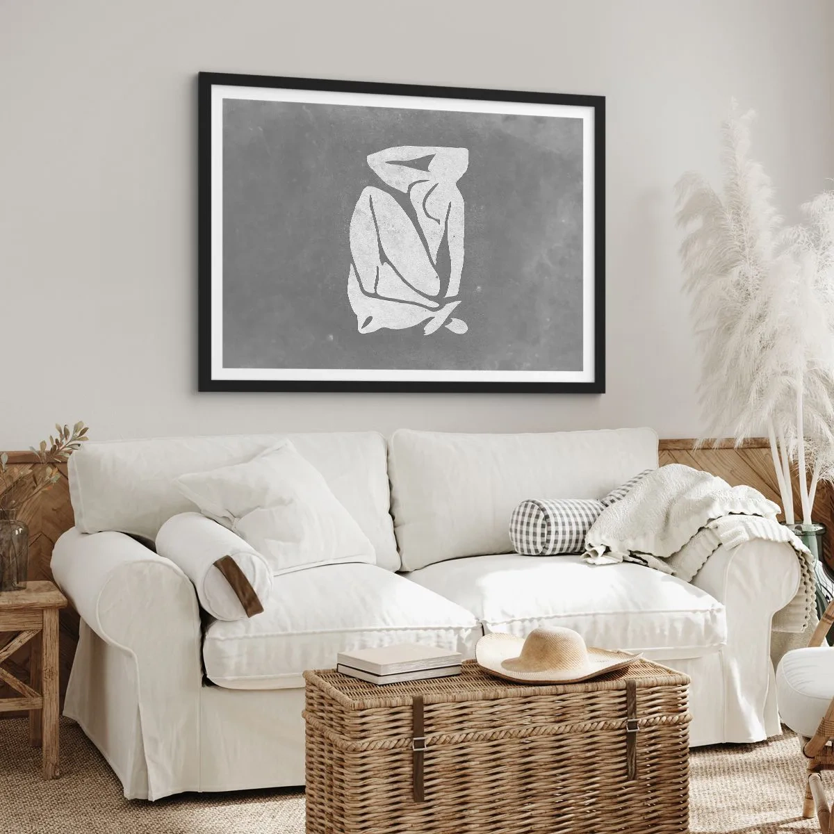 Plagát v čiernom ráme - V zádumčivosti - 100x70 cm