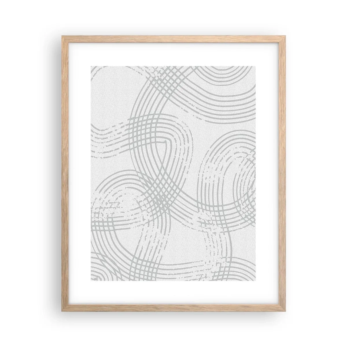 Plagát v ráme zo svetlého duba - Jednoduché východisko neexistuje - 40x50 cm