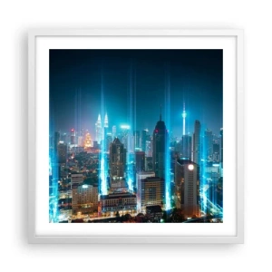 Plagát v bielom ráme - Berlínskym spôsobom do neba - 50x50 cm