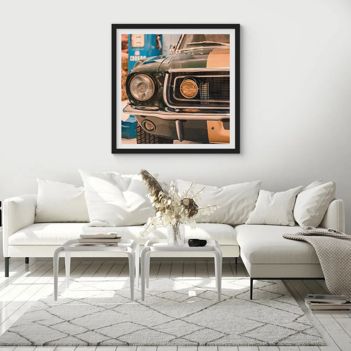 Plagát v čiernom ráme - Stretnutie s legendou - 50x50 cm