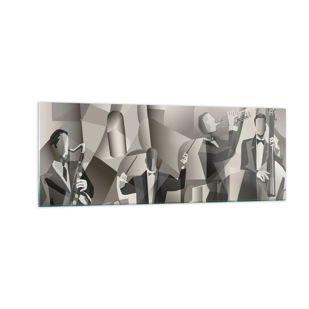 Obraz na skle - V priestore zvukov - 140x50 cm