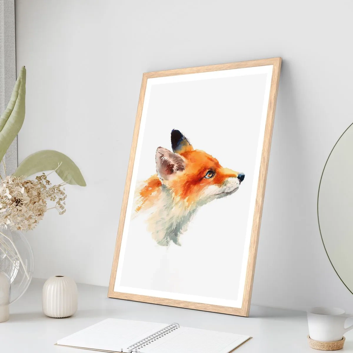 Plagát v ráme zo svetlého duba - Opatrnosti nie je nikdy dosť - 50x70 cm