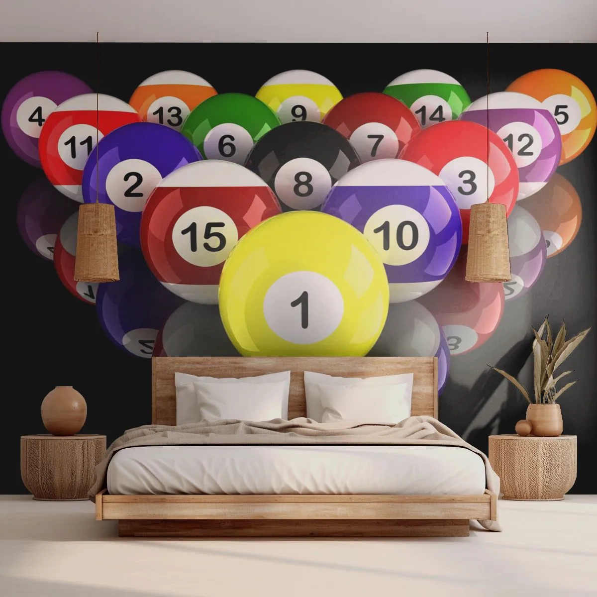 Fototapeta Standard Eco - Rôzne farby hry - Šport, Biliard, Biliardové gule - 450x315 cm