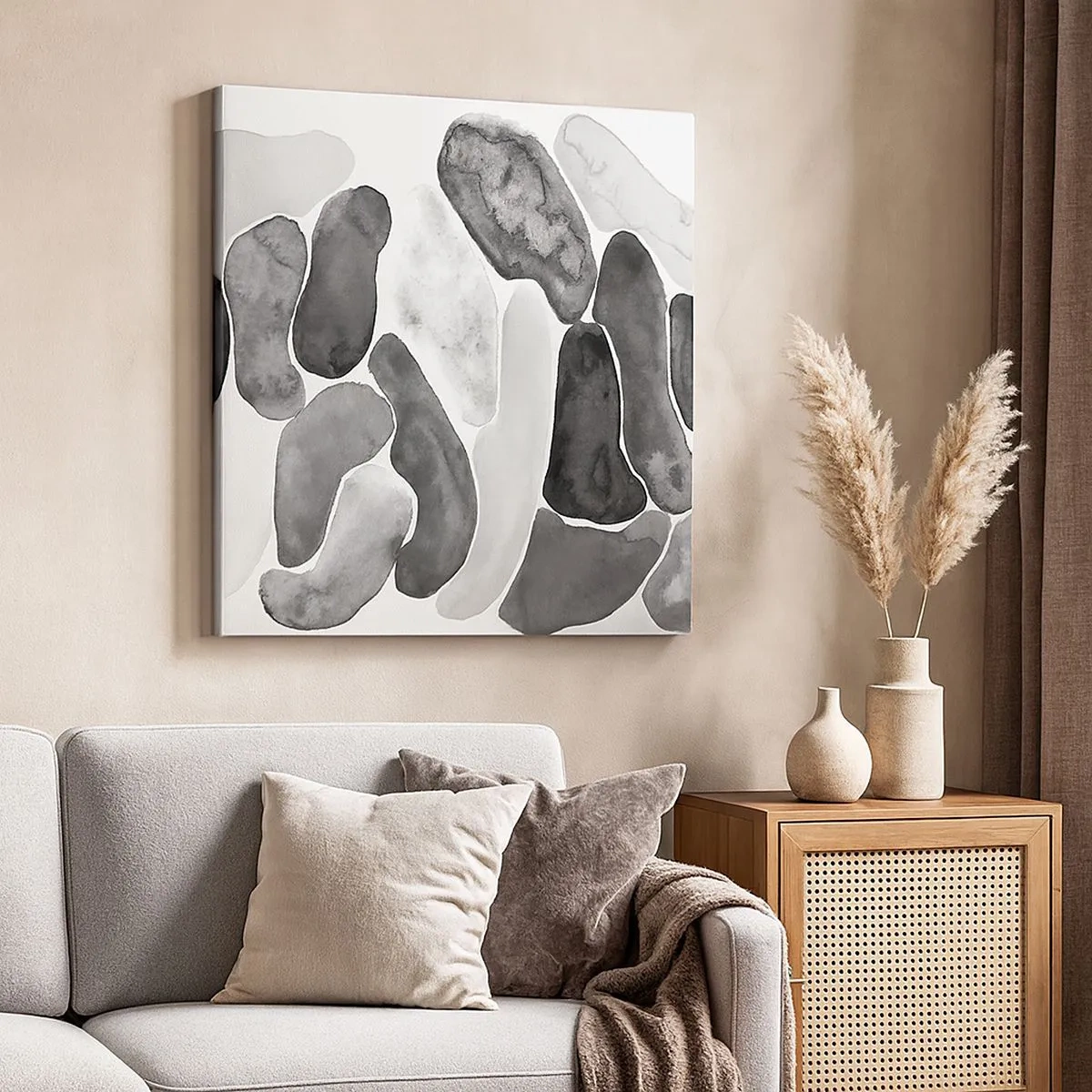 Obraz na plátne - Kamenistá abstrakcia - 30x30 cm