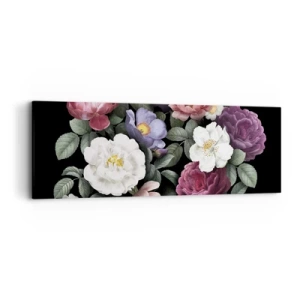 Obraz na plátne - Z anglickej záhrady - 90x30 cm