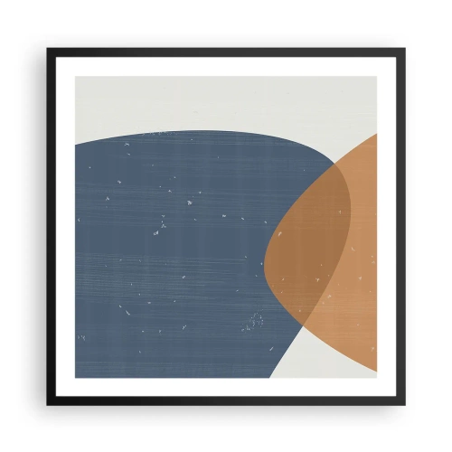 Plagát v čiernom ráme - Ovály a vplyvy - 60x60 cm