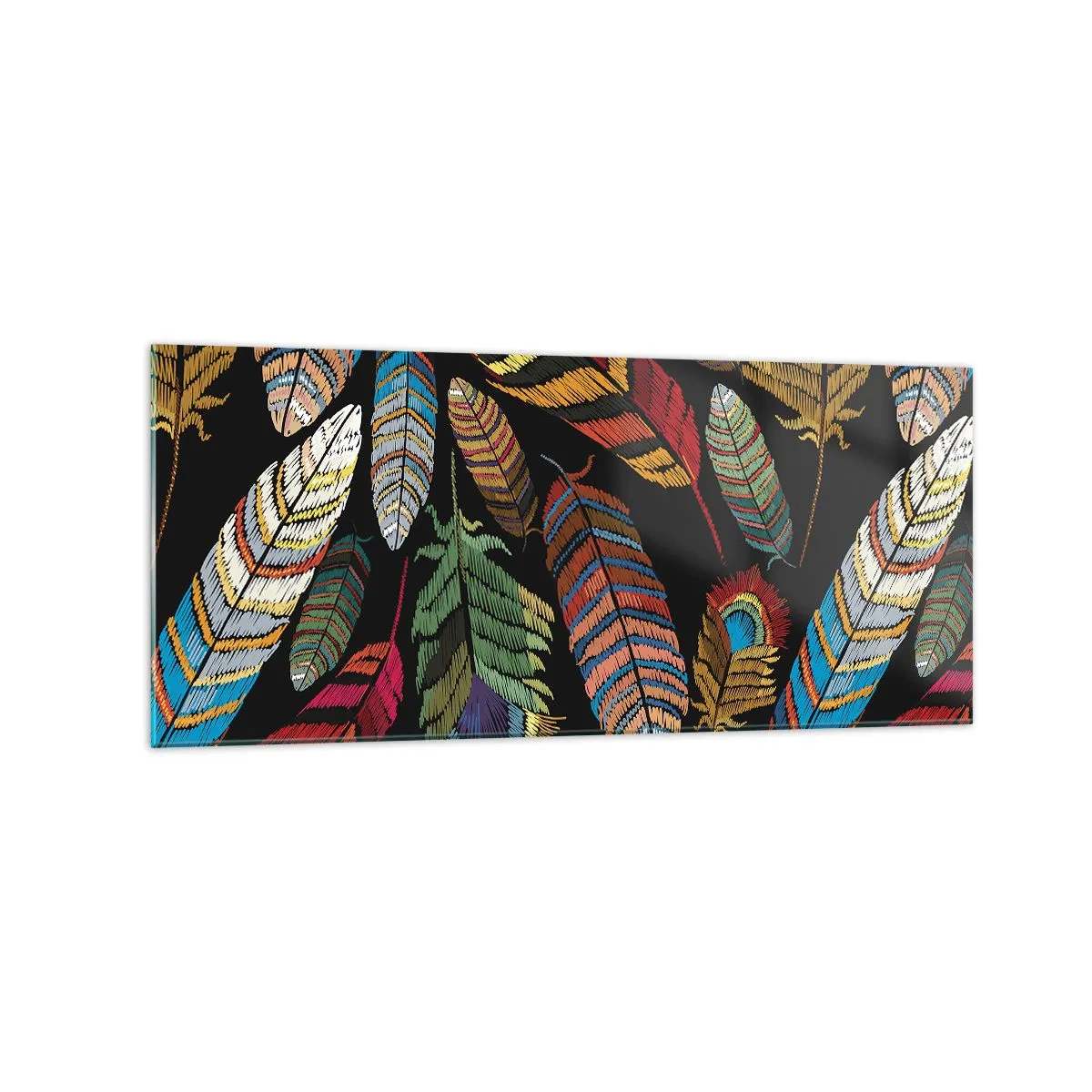 Obraz na skle - Vtáčí karneval - 120x50 cm