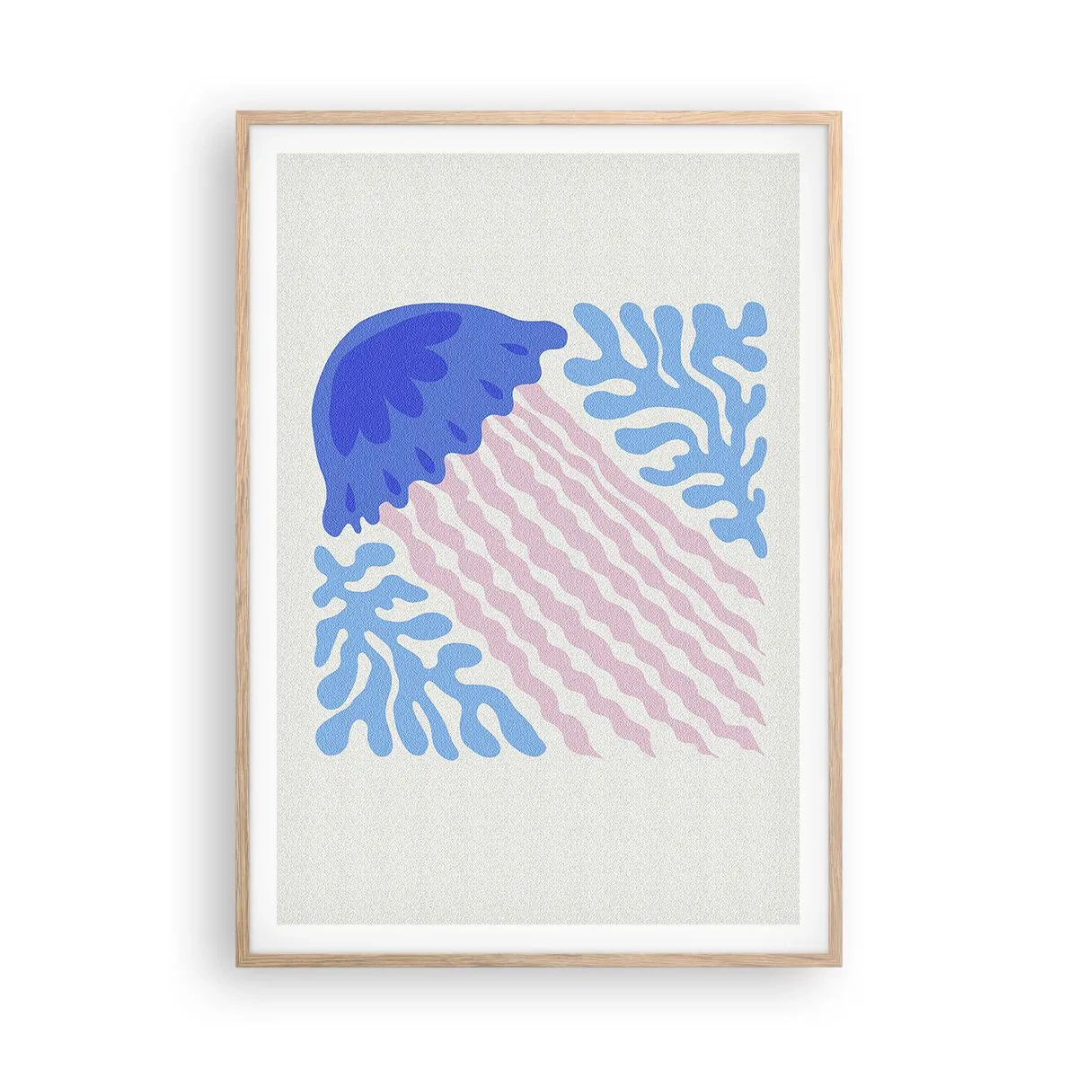 Plagát v ráme zo svetlého duba - Ako z iného sveta - 70x100 cm