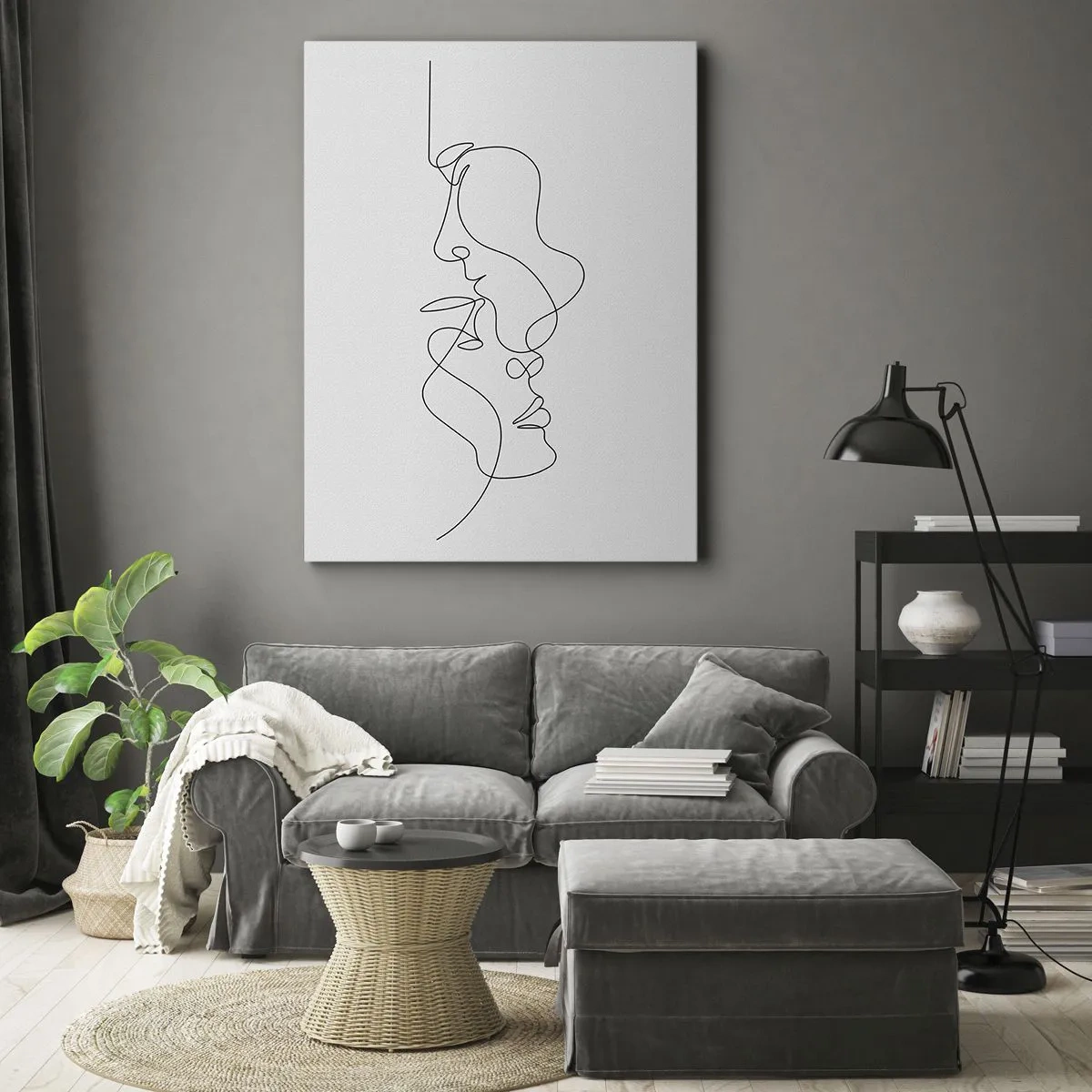 Obraz na plátne - Žiar vášnivých túžob - 45x80 cm