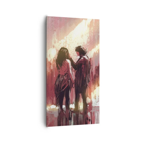 Obraz na plátne - Večný príbeh lásky - 65x120 cm