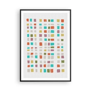 Plagát v čiernom ráme - Neznáma hra - 70x100 cm