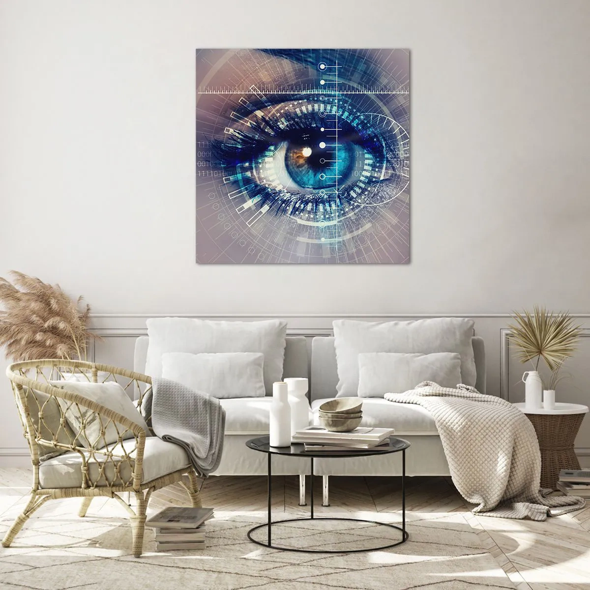 Obraz na skle - Myslíš si, že ma poznáš - 70x70 cm