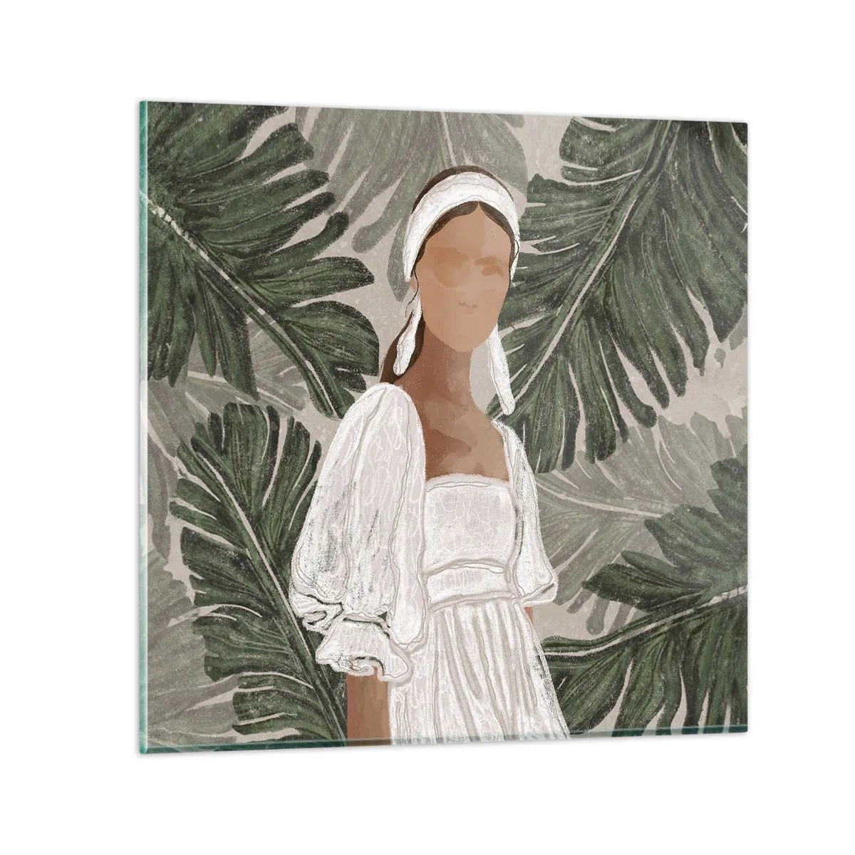 Obraz na skle - Exotický portrét - 40x40 cm