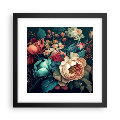 Plagát v čiernom ráme - Pôvab 19. storočia - 30x30 cm