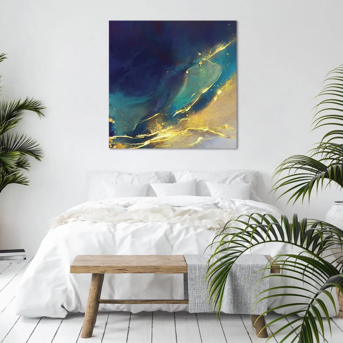 Obraz na plátne - Zlatý močiar - 50x50 cm