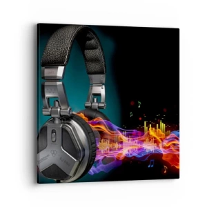 Obraz na plátne - V ohni hudby - 40x40 cm