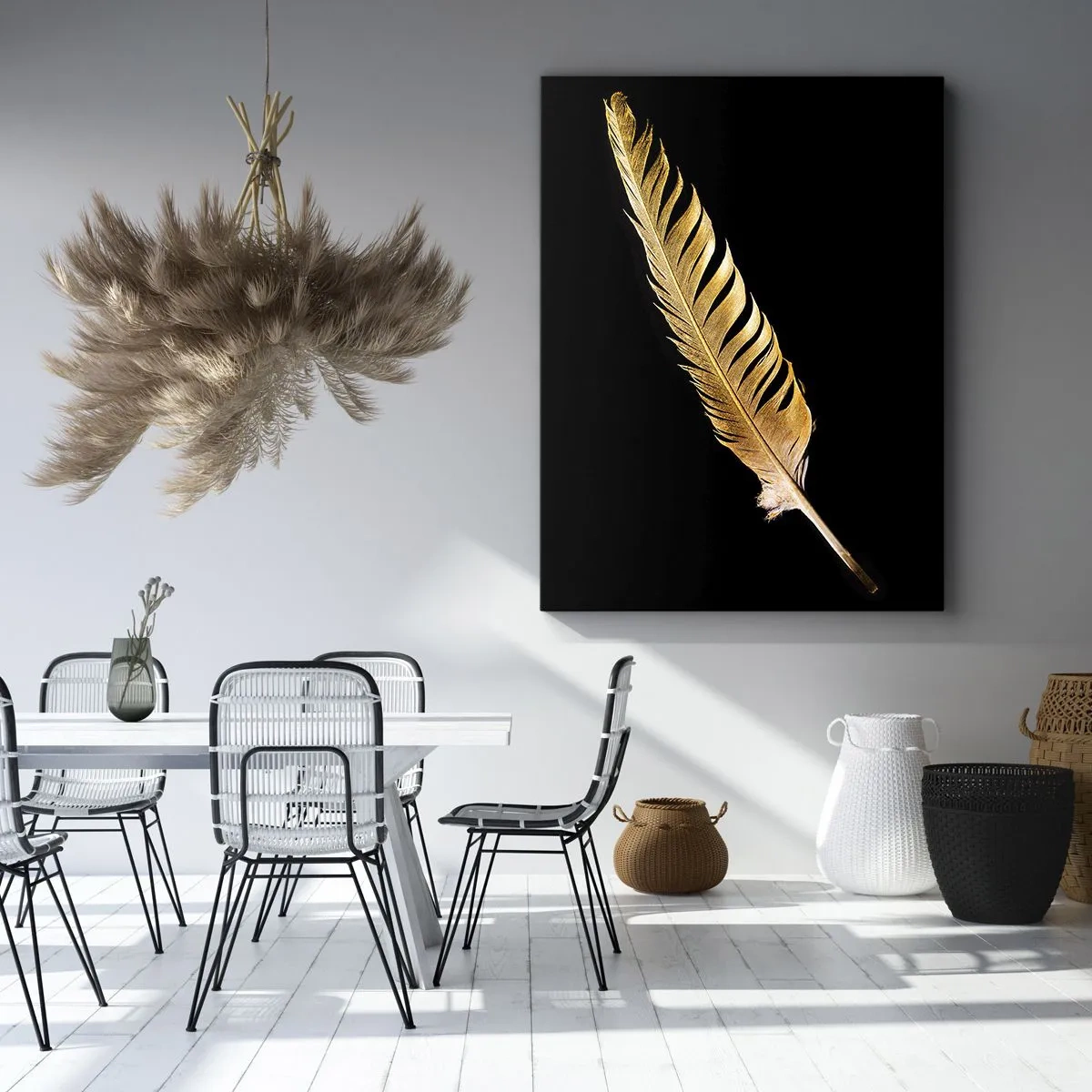 Obraz na plátne - Krásne pierko… - 45x80 cm