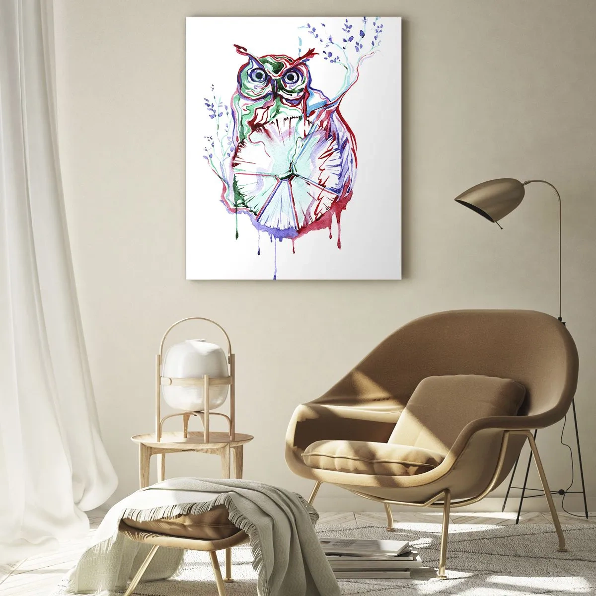 Obraz na skle - Múdra od prírody - 80x120 cm