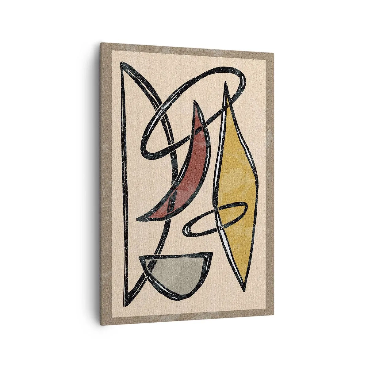 Obraz na plátne - Kompozícia – oblúky a ovály - 70x100 cm