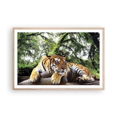 Plagát v ráme zo svetlého duba - S úctou - 91x61 cm