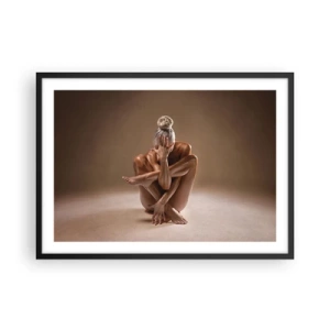 Plagát v čiernom ráme - Jednota tela a ducha - 70x50 cm