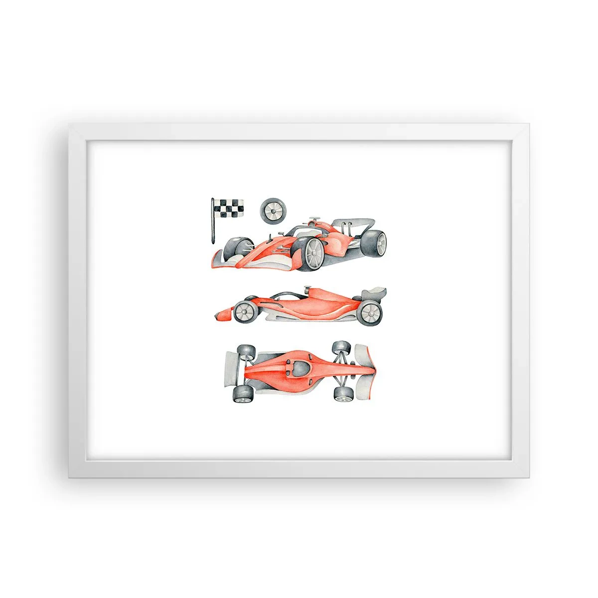 Plagát v bielom ráme - Dobehnúť sen - 40x30 cm