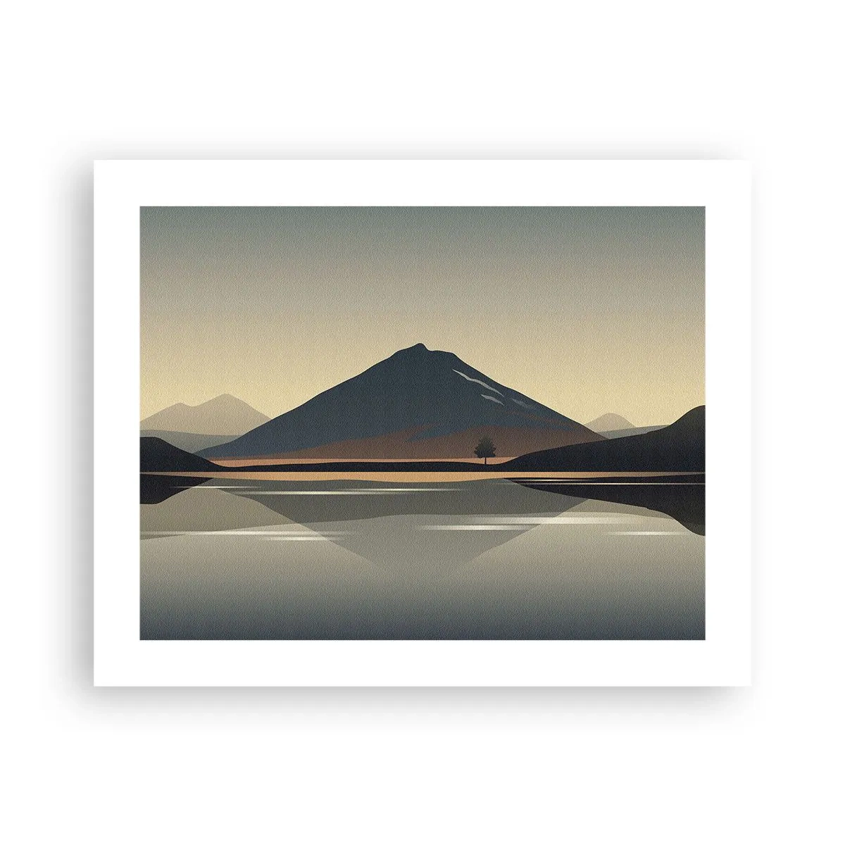 Plagát - Zrkadlový odraz - 50x40 cm