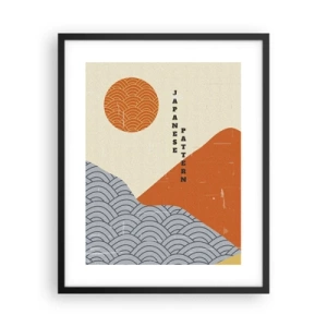 Plagát v čiernom ráme - V japonskom duchu - 40x50 cm