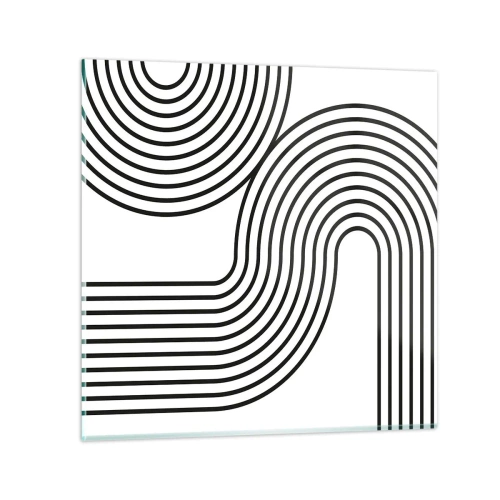 Obraz na skle - V zákrute - 60x60 cm