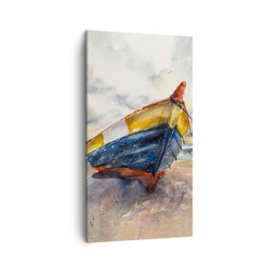 Obraz na plátne - Odpočinok na brehu - 45x80 cm
