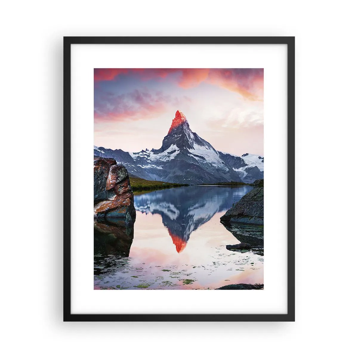 Plagát v čiernom ráme - Srdce hôr je vrelé - 40x50 cm