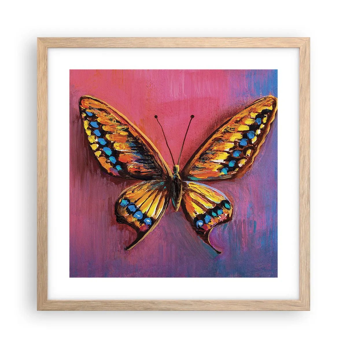 Plagát v ráme zo svetlého duba - Klenot prírody - 40x40 cm