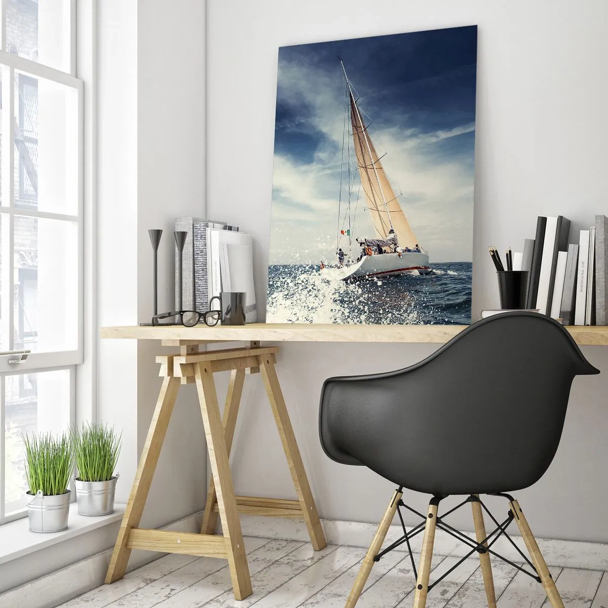 Obraz na skle - Nás nedobehnú! - 50x70 cm