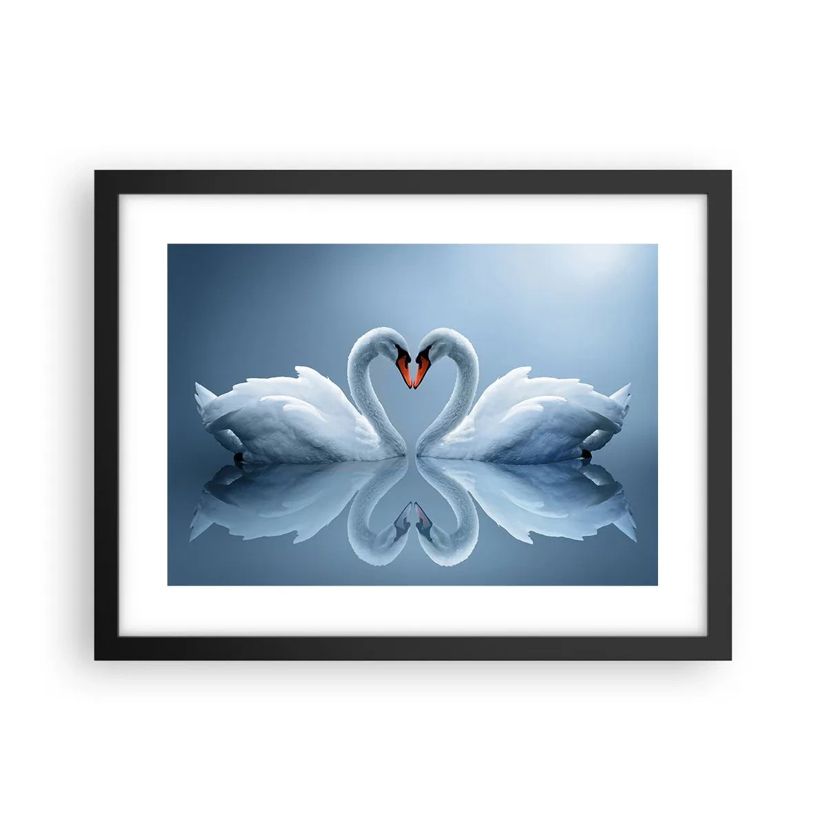 Plagát v čiernom ráme - Čas na lásku - 40x30 cm