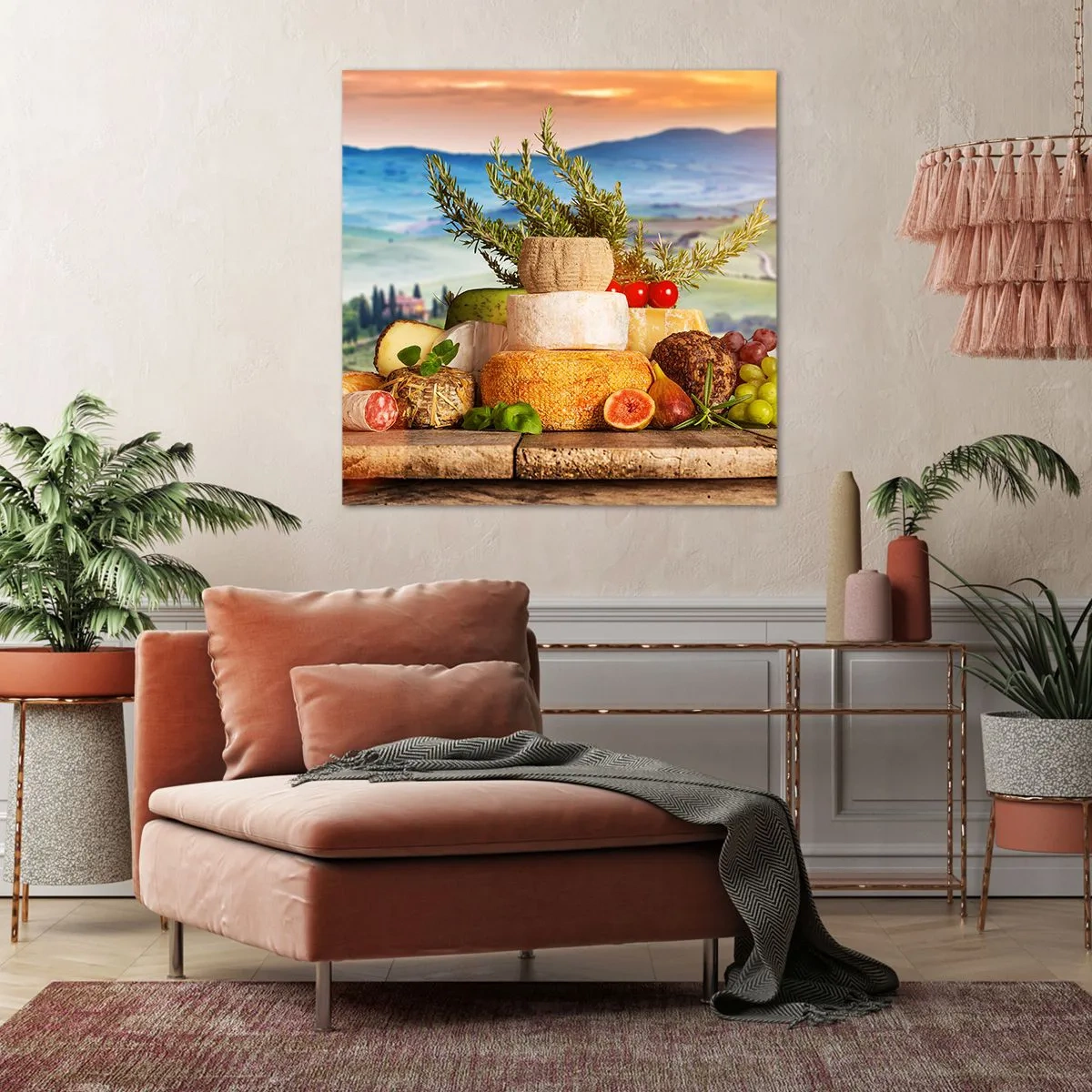 Obraz na plátne - Talianska radosť zo života - 60x60 cm