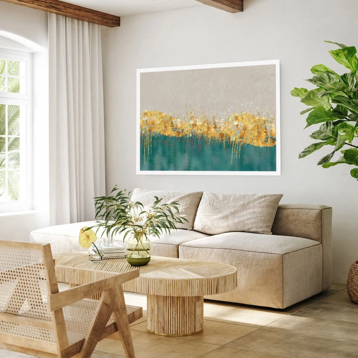 Plagát - Zlatá hranica - 70x50 cm