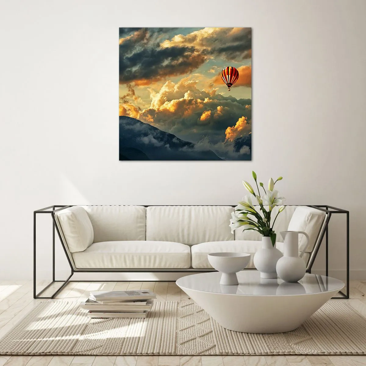 Obraz na skle - Letím, lebo chcem - 50x50 cm