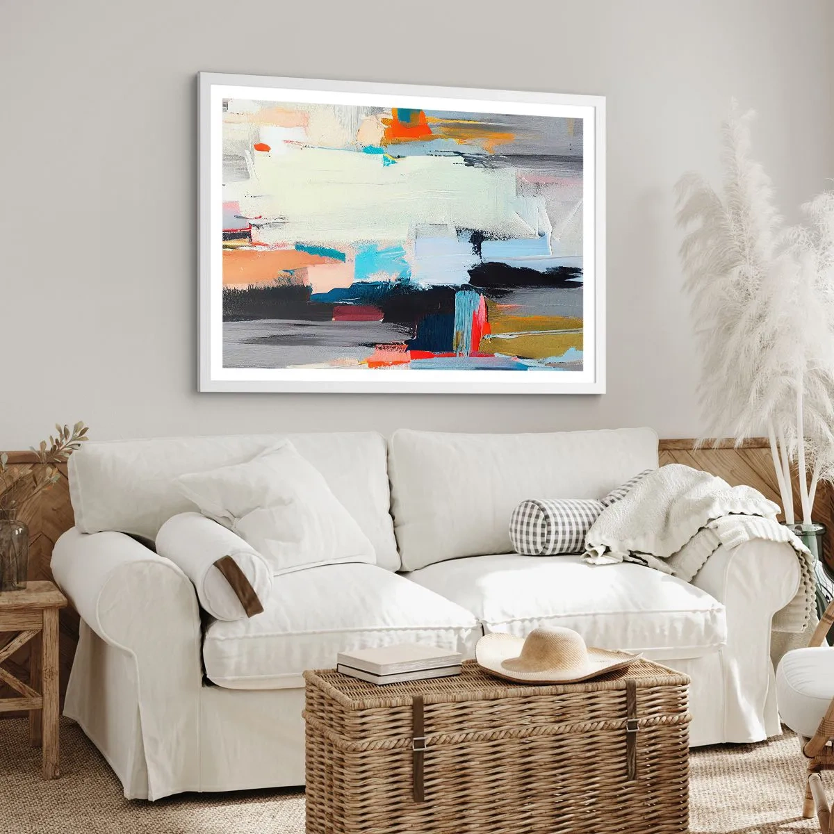 Plagát v bielom ráme - Nejaký spôsob? - 70x50 cm