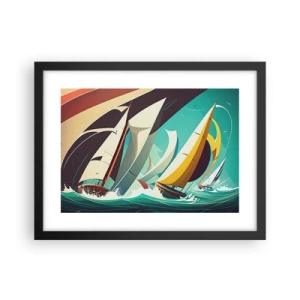 Plagát v čiernom ráme - Ako vychádzať so živlami - 40x30 cm